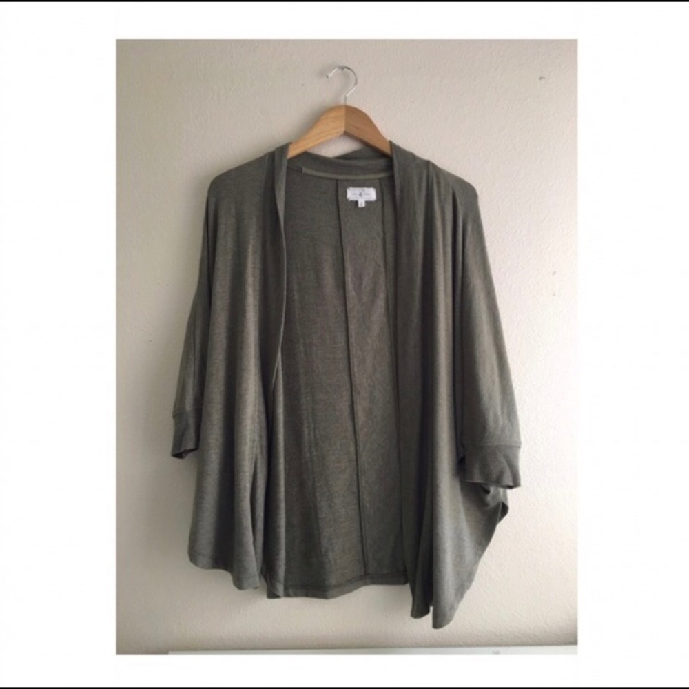 Lou & Grey Olive Cocoon Cardigan